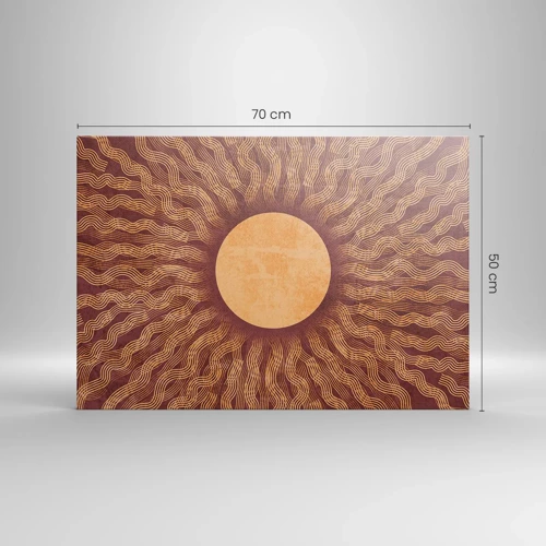 Canvas picture - Sun Icon - 70x50 cm