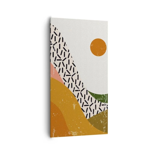 Canvas picture - Sunny Abstract - 65x120 cm