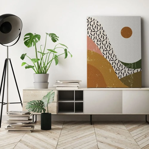 Canvas picture - Sunny Abstract - 65x120 cm