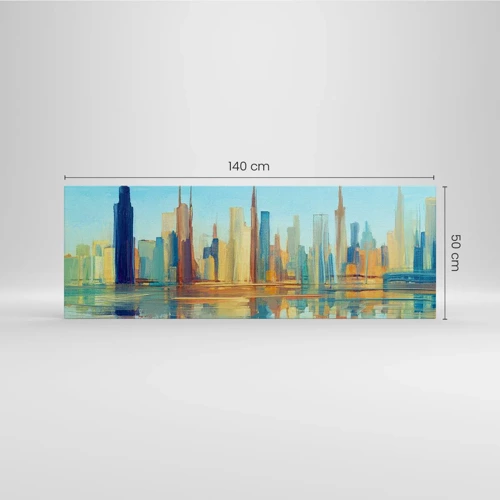 Canvas picture - Sunny Metropolis - 140x50 cm