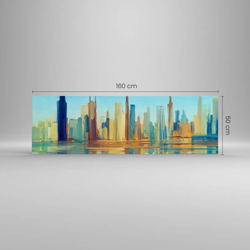 Canvas picture - Sunny Metropolis - 160x50 cm