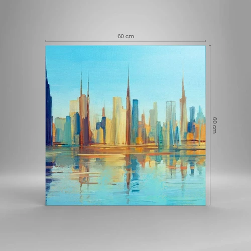 Canvas picture - Sunny Metropolis - 60x60 cm