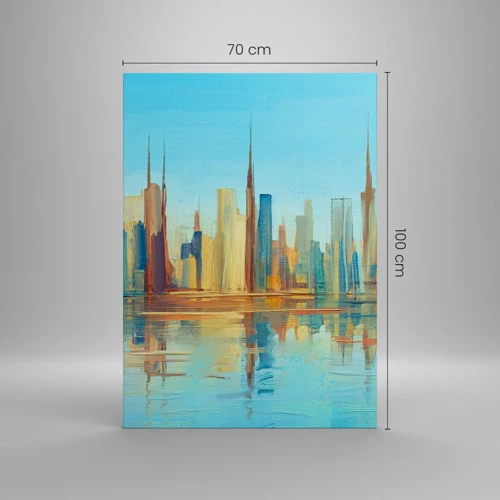 Canvas picture - Sunny Metropolis - 70x100 cm