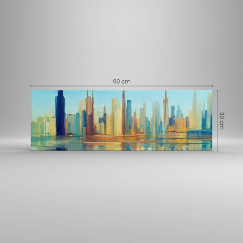 Canvas picture - Sunny Metropolis - 90x30 cm