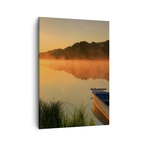 Canvas picture - Sunrise by a Mirror-like Water - 50x70 cm