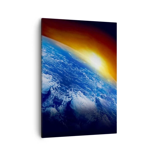 Canvas picture - Sunrise by the Blue Planet - 50x70 cm