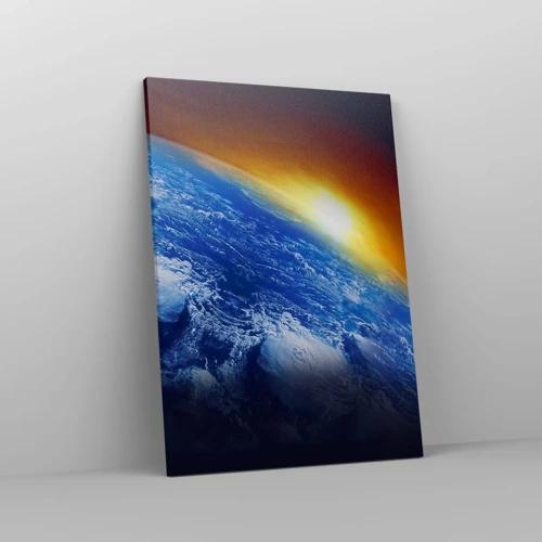 Canvas picture - Sunrise by the Blue Planet - 50x70 cm