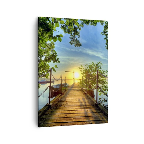 Canvas picture - Sunset by the Water - 50x70 cm