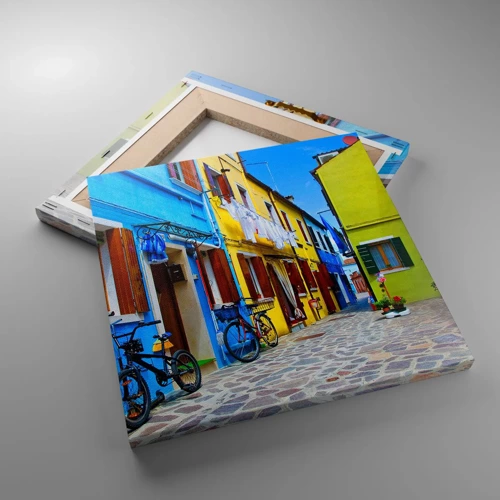 Canvas picture - Sweet, Pastel Alley  - 30x30 cm