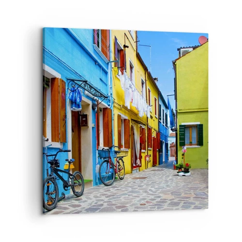 Canvas picture - Sweet, Pastel Alley  - 50x50 cm