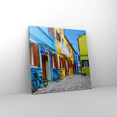 Canvas picture - Sweet, Pastel Alley  - 50x50 cm