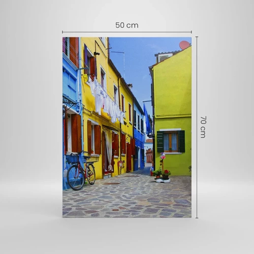 Canvas picture - Sweet, Pastel Alley  - 50x70 cm