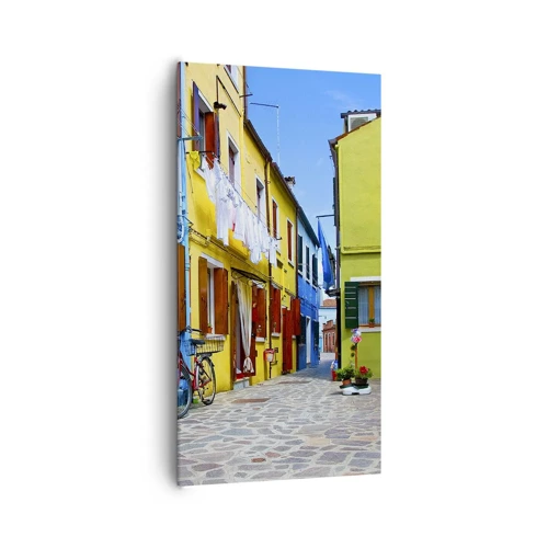 Canvas picture - Sweet, Pastel Alley  - 65x120 cm