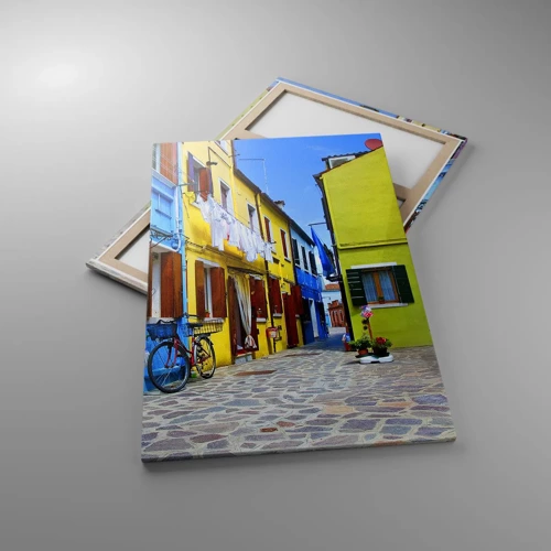 Canvas picture - Sweet, Pastel Alley  - 80x120 cm