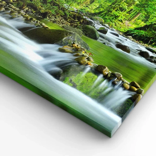 Canvas picture - Swimming in the Sea of Green - 100x40 cm