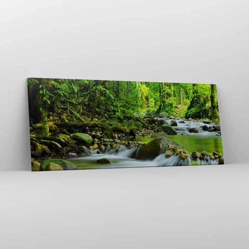 Canvas picture - Swimming in the Sea of Green - 120x50 cm