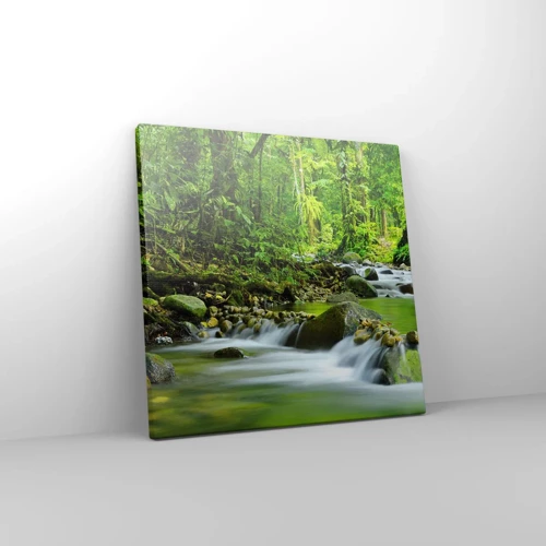Canvas picture - Swimming in the Sea of Green - 30x30 cm