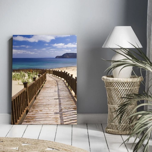 Canvas picture - Take Me to Happy Islands - 50x70 cm