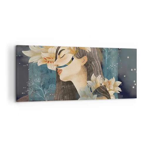 Canvas picture - Tale of a Queen with Lillies - 100x40 cm