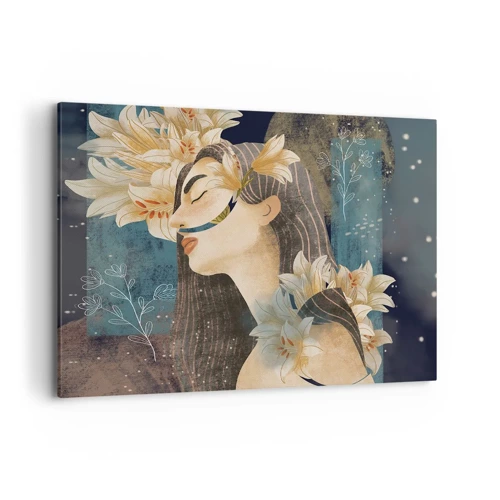 Canvas picture - Tale of a Queen with Lillies - 100x70 cm