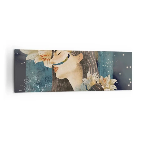 Canvas picture - Tale of a Queen with Lillies - 160x50 cm