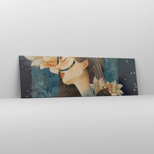 Canvas picture - Tale of a Queen with Lillies - 160x50 cm