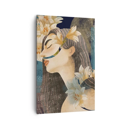 Canvas picture - Tale of a Queen with Lillies - 80x120 cm