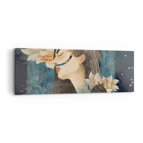 Canvas picture - Tale of a Queen with Lillies - 90x30 cm