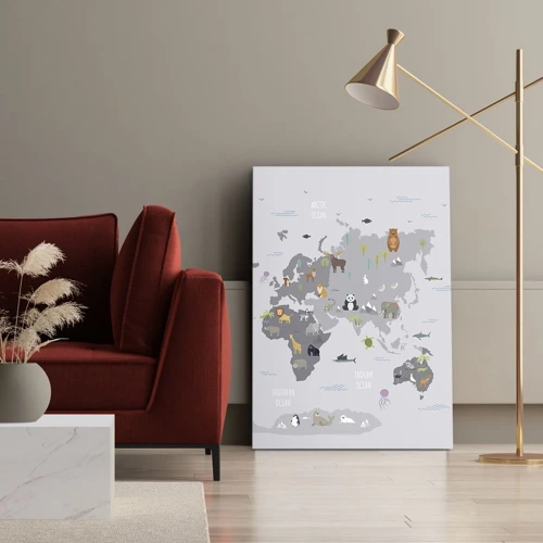 Canvas picture - Tell Me Where You Are From - 45x80 cm