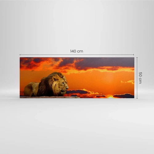 Canvas picture - The King of Nature - 140x50 cm