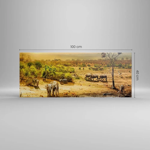 Canvas picture - There Is a River that Flows from Eden - 100x40 cm