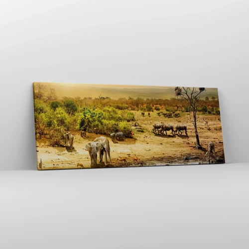 Canvas picture - There Is a River that Flows from Eden - 100x40 cm