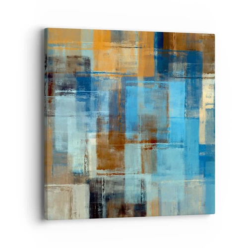 Canvas picture - Through Blue Curtain - 40x40 cm