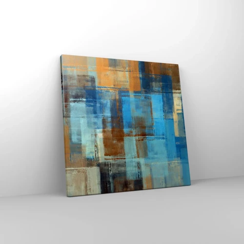 Canvas picture - Through Blue Curtain - 40x40 cm