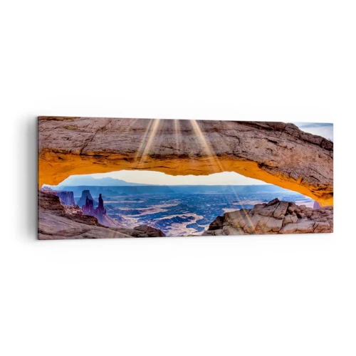 Canvas picture - Through Rocky Gate - 140x50 cm