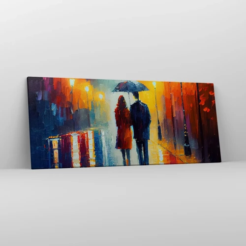 Canvas picture - Together - Colourful Night - 120x50 cm