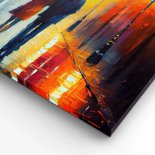 Canvas picture - Together - Colourful Night - 120x50 cm