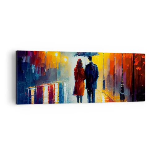 Canvas picture - Together - Colourful Night - 140x50 cm