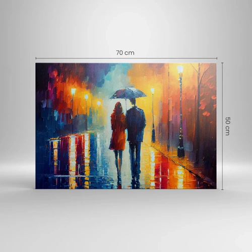 Canvas picture - Together - Colourful Night - 70x50 cm