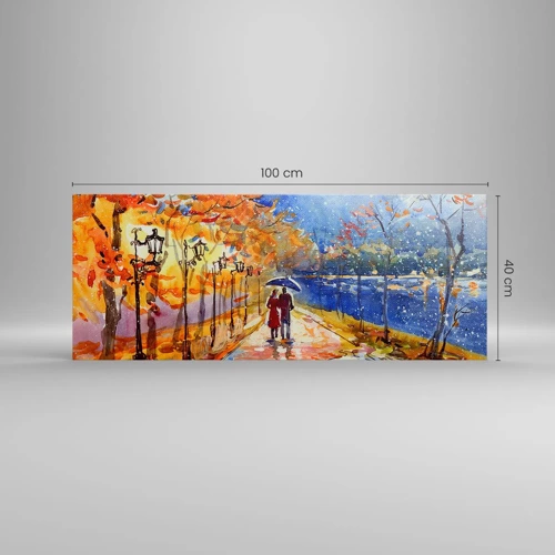 Canvas picture - Together to the Limit of Time  - 100x40 cm