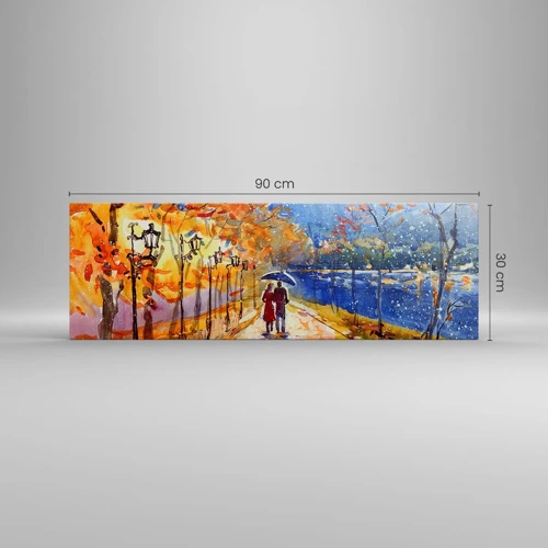 Canvas picture - Together to the Limit of Time  - 90x30 cm