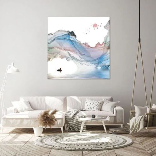 Canvas picture - Towards Crystal Mountains - 70x70 cm