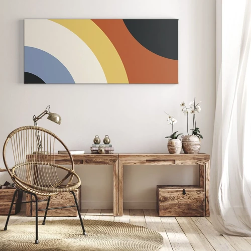 Canvas picture - Towards Each Other - 160x50 cm