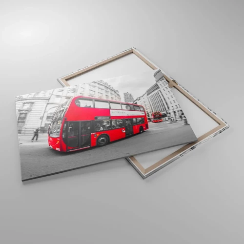 Canvas picture - Traditional London -By Bus - 100x70 cm