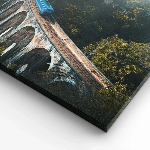 Canvas picture - Train through Nature - 120x80 cm