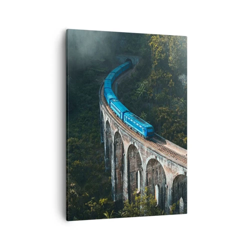 Canvas picture - Train through Nature - 50x70 cm