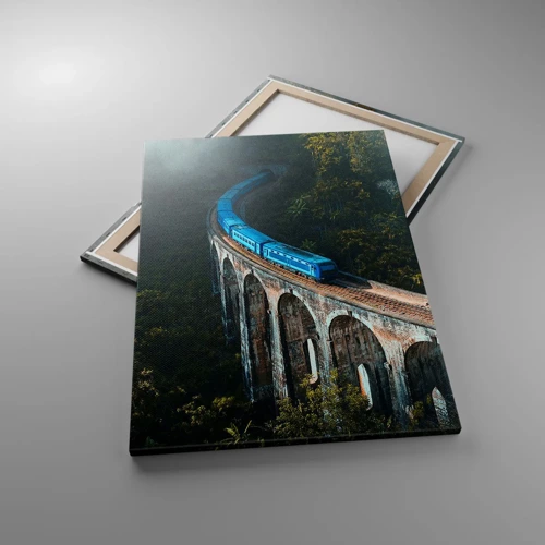 Canvas picture - Train through Nature - 70x100 cm