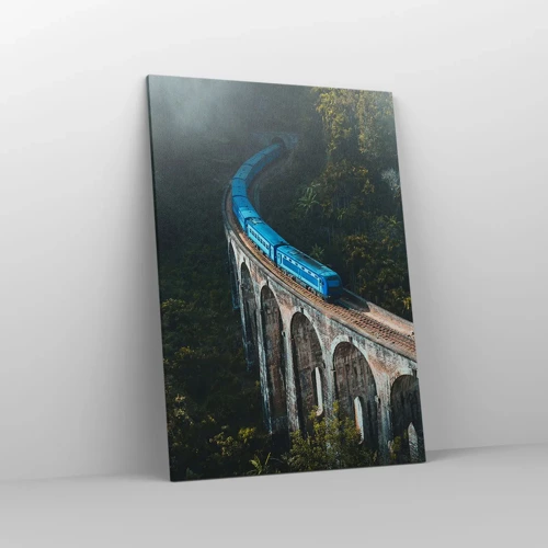 Canvas picture - Train through Nature - 70x100 cm