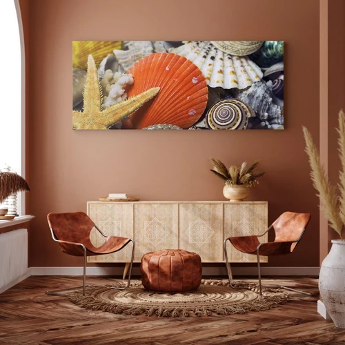 Canvas picture - Treasures of the Ocean - 160x50 cm