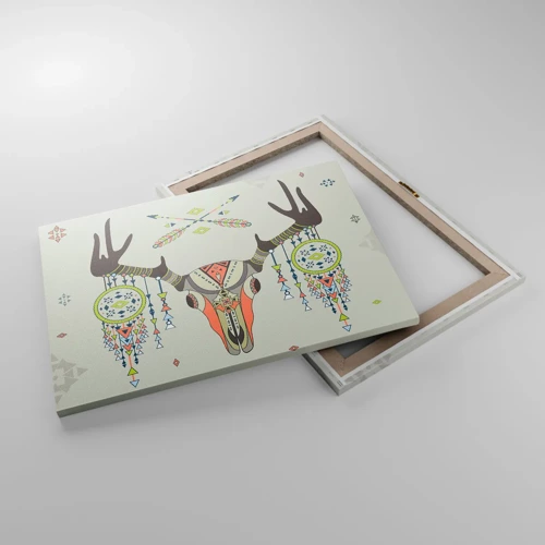 Canvas picture - Trophy of an Indian Hunter - 70x50 cm